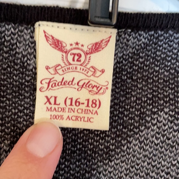 Grey and black sweater/cardigan - Picture 3 of 4